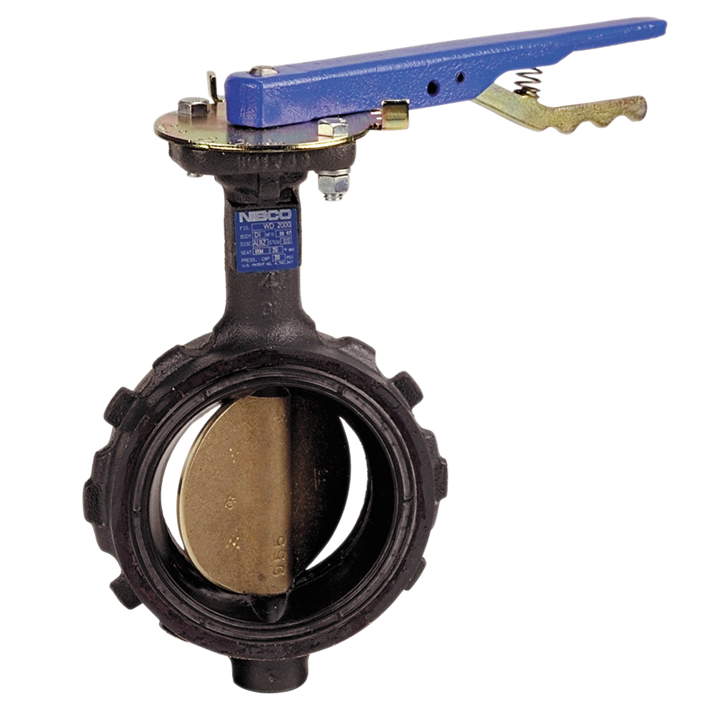 Valve, Butterfly Wafer Type w/Lever Handle, Ductile Iron Body - IRP