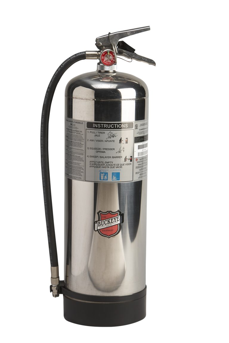 Extinguisher, 2.5 Gal. Wet Chem., Class K - IRP Fire & Safety Ltd.