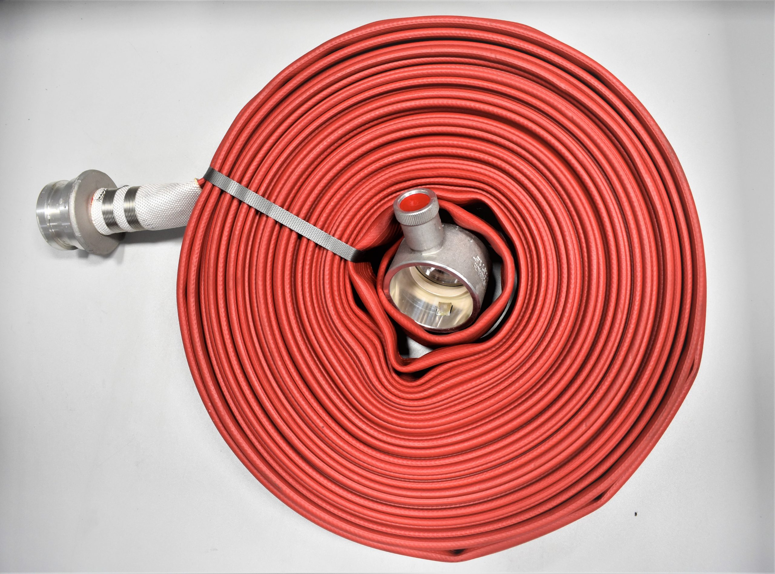 Hose, Fire 1.5 x 100', (BI) Red Collapsible Rubberized - IRP Fire