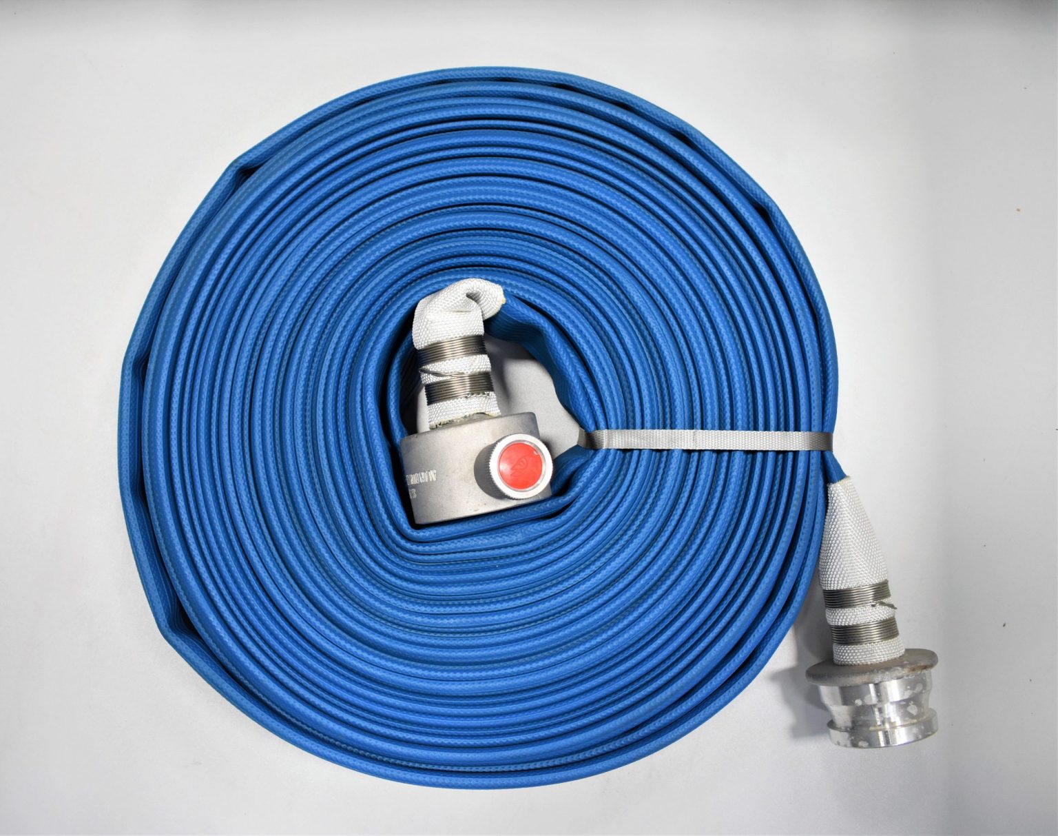 Hose, Fire 1.5" x 100', (BI) Blue Collapsible Rubberized IRP Fire & Safety Ltd.