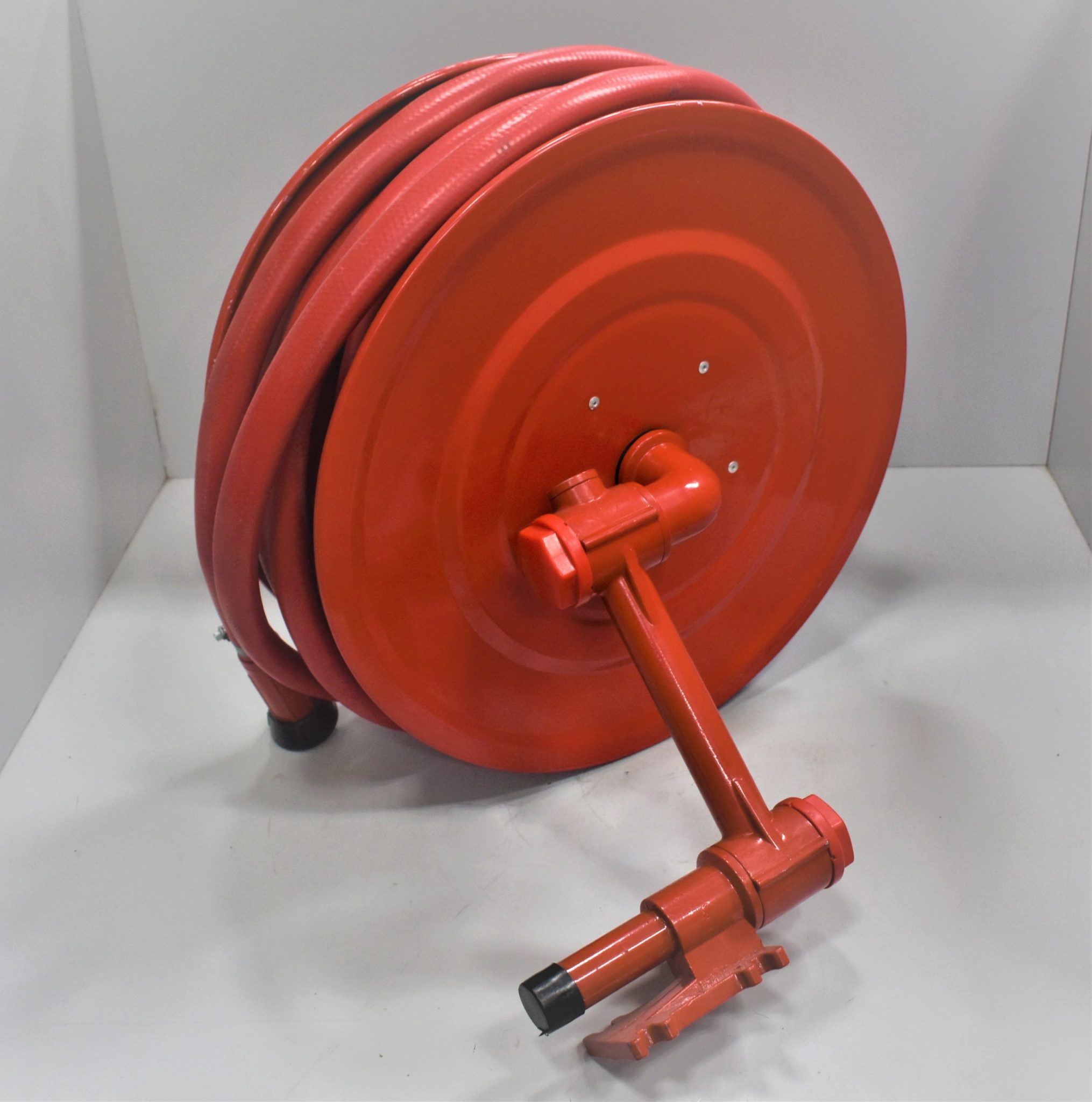 Reel, Hose SwingOut complete with Red SemiRigid Fire Hose 1" x 100ft