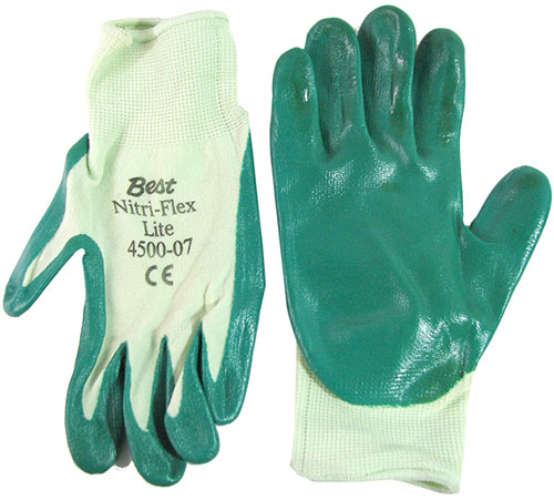 Showa 350L-09 Cut Res Gloves, Nitrile, Gray/Green, L